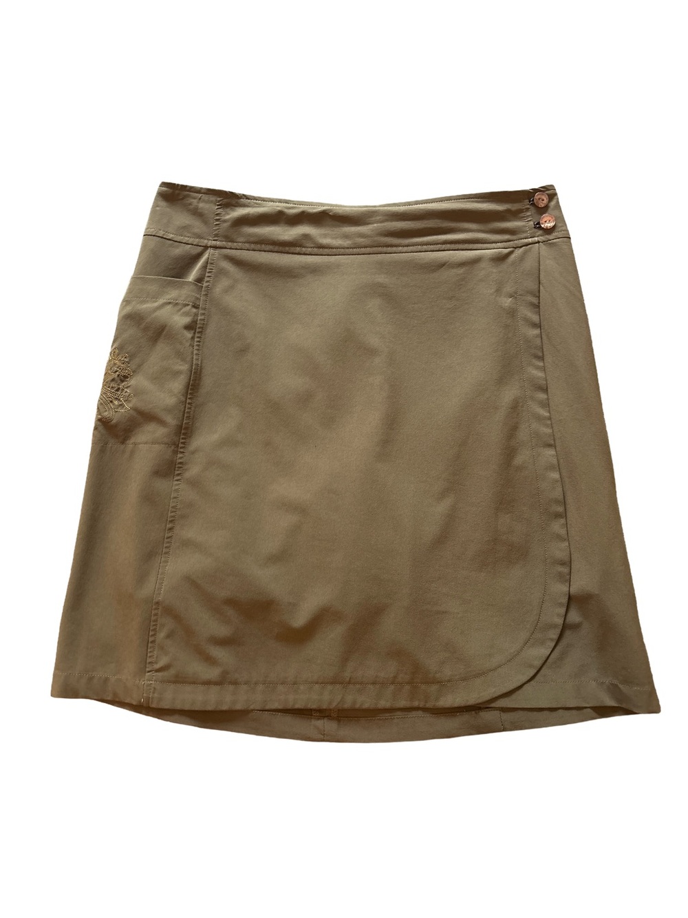 Vintage Chlorophylle Olive Green Utility Wrap Skort